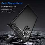 Husa de protectie Techsuit Carbon Silicone compatibil cu Oppo A58 4G, Negru