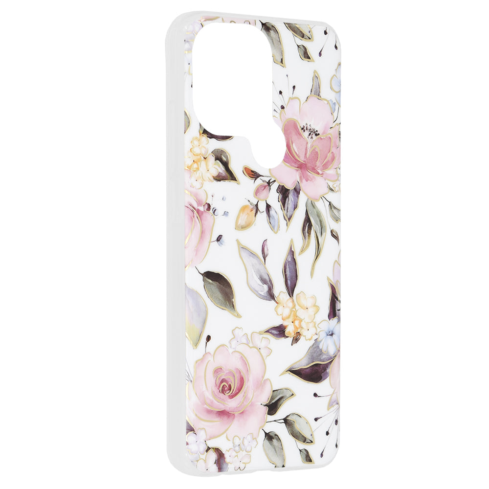 Husa de protectie Techsuit Marble Series compatibil cu Xiaomi Redmi A1+ / A2+, Chloe White