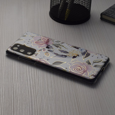 Husa de protectie Techsuit Marble Series compatibil cu Xiaomi Redmi A1+ / A2+, Chloe White