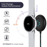 Incarcator Techsuit SmartWatch Wireless Charging Cable (TSC11), for Samsung Galaxy Watch 3/4/5/6/8/Ultra2, 2.5W, PC Case with Desk Holder, Negru