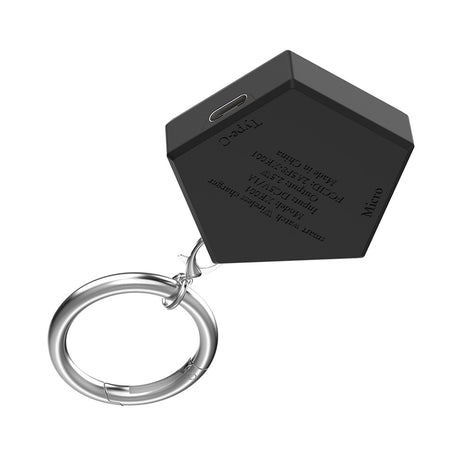 Incarcator Techsuit SmartWatch Wireless (TSC4), for Samsung Watch, Type-C, 2.5W, Portable Keyholder and Desk Holder, Negru