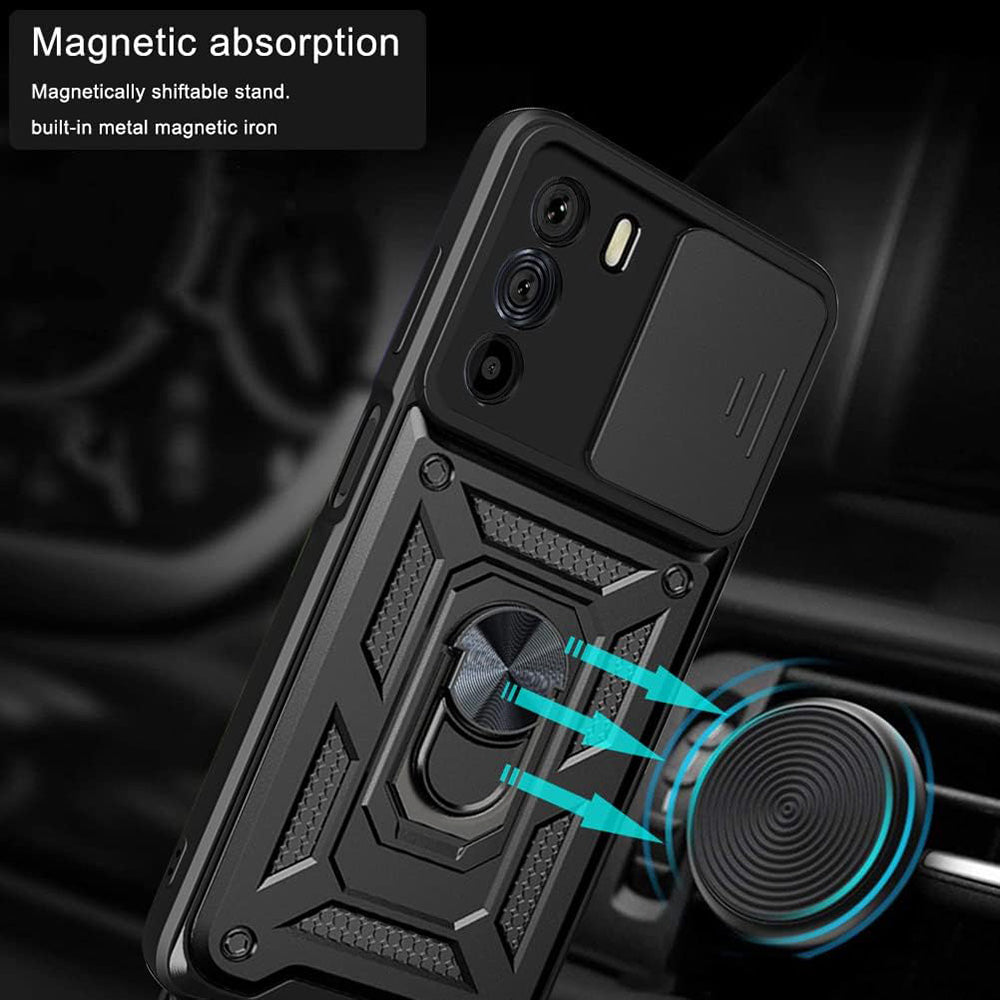 Husă Techsuit CamShield Series neagră pentru Motorola Edge 30