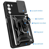 Husă Techsuit CamShield Series neagră pentru Motorola Edge 30
