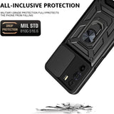 Husă Techsuit CamShield Series neagră pentru Motorola Edge 30