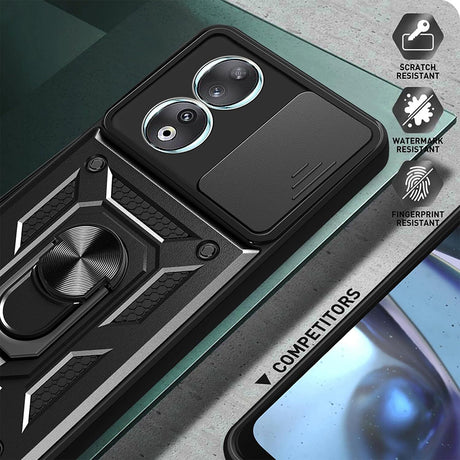 Husa de protectie Techsuit CamShield Series compatibil cu Honor 90, Negru