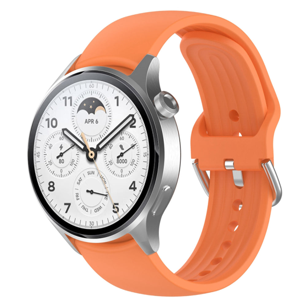 Curea smartwatch Techsuit Watchband 22mm (W003) compatibil cu Huawei Watch GT 2 46mm / GT 3 46mm, Xiaomi Watch S1 Pro / Active, Portocaliu