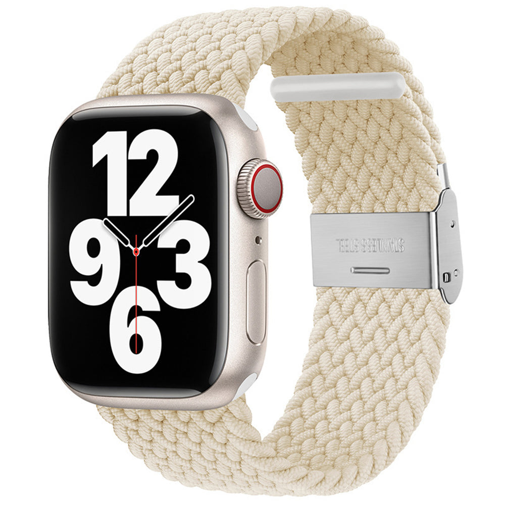 Curea smartwatch Techsuit Watchband (W032) compatibil cu Apple Watch 1/2/3/4/5/6/7/8/9/10/11/SE/SE 2/SE 3 (38/40/41/42mm), Star Light