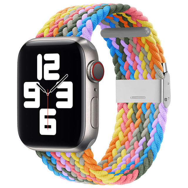 Curea smartwatch Techsuit Watchband (W032) compatibil cu Apple Watch 1/2/3/4/5/6/7/8/9/10/11/SE/SE 2/SE 3 (38/40/41/42mm), Heartbeat Purple