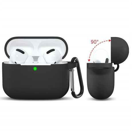 Casti Techsuit Silicone Case, for Apple AirPods 3, Smooth Ultrathin Material, Negru