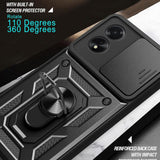 Husa de protectie Techsuit CamShield Series compatibil cu Oppo A58 4G, Negru