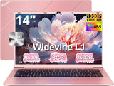 Ruzava Laptop, 8GB RAM 256GB SSD Support 1TB Expand, Celeron N5095 (up to 2.9Ghz) Win 11 5G WiFi Metal Enclosure Webcam Cover, Wireless Mouse, Keyboard Film-Gold