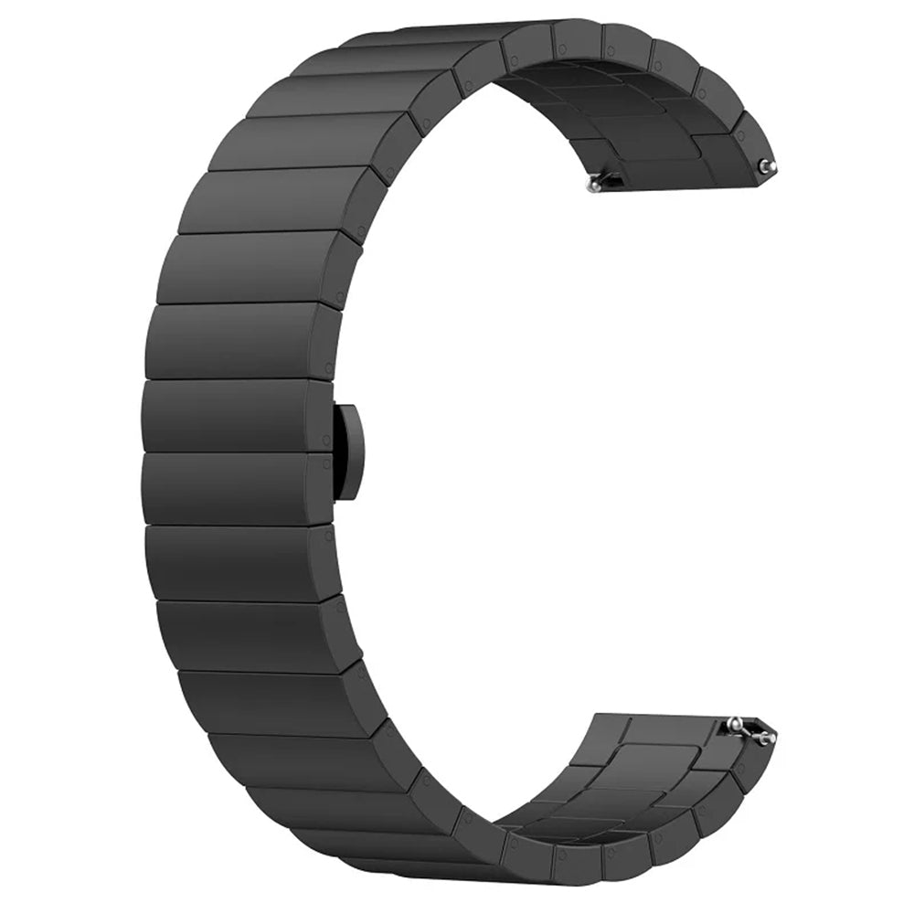 Curea smartwatch Techsuit Watchband 22mm (W012) compatibil cu Huawei Watch GT 2 (46mm)/GT 2 Pro/GT 3 Pro (46mm)/Ultimate, Xiaomi Watch S1, Negru