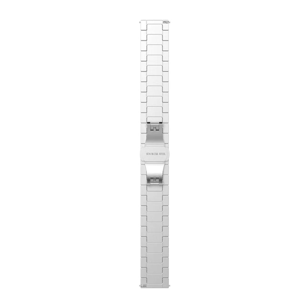Curea smartwatch Techsuit Watchband 20mm (W012) compatibil cu Samsung Galaxy Watch 4/5/Active 2, Huawei Watch GT 3 (42mm)/GT 3 Pro (43mm), Argintiu