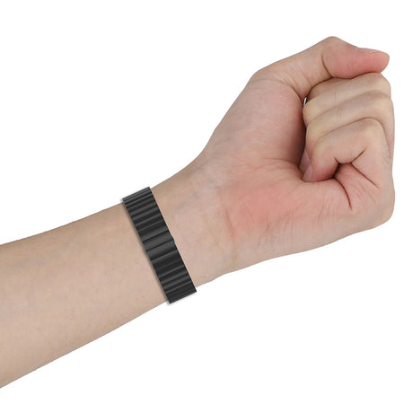 Curea smartwatch Techsuit Watchband 20mm (W012) compatibil cu Samsung Galaxy Watch 4/5/Active 2, Huawei Watch GT 3 (42mm)/GT 3 Pro (43mm), Argintiu
