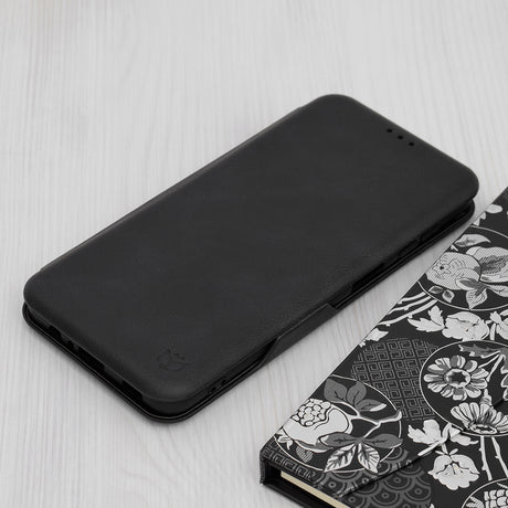 Husa de protectie Techsuit Safe Wallet Plus compatibil cu Samsung Galaxy A12 / A12 Nacho, Negru