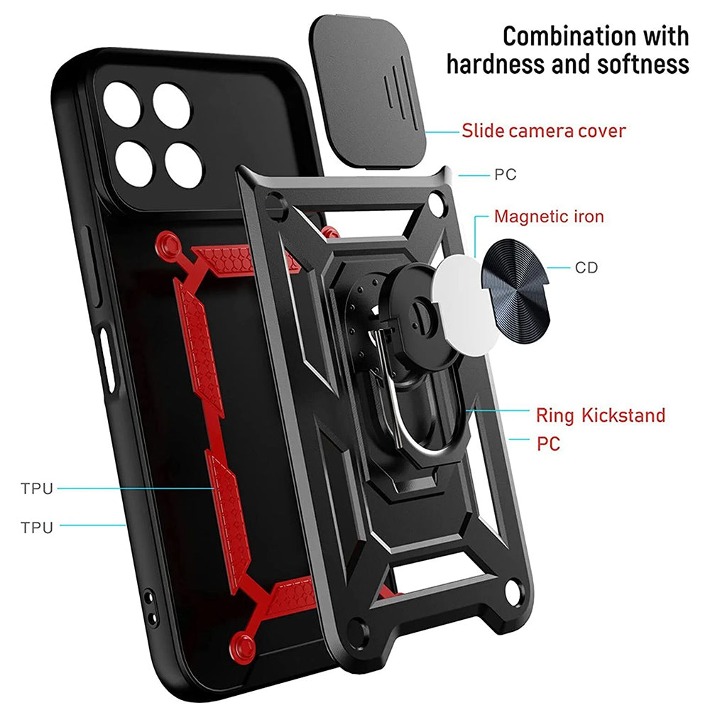 Husa de protectie Techsuit CamShield Series compatibil cu Honor X6a, Negru