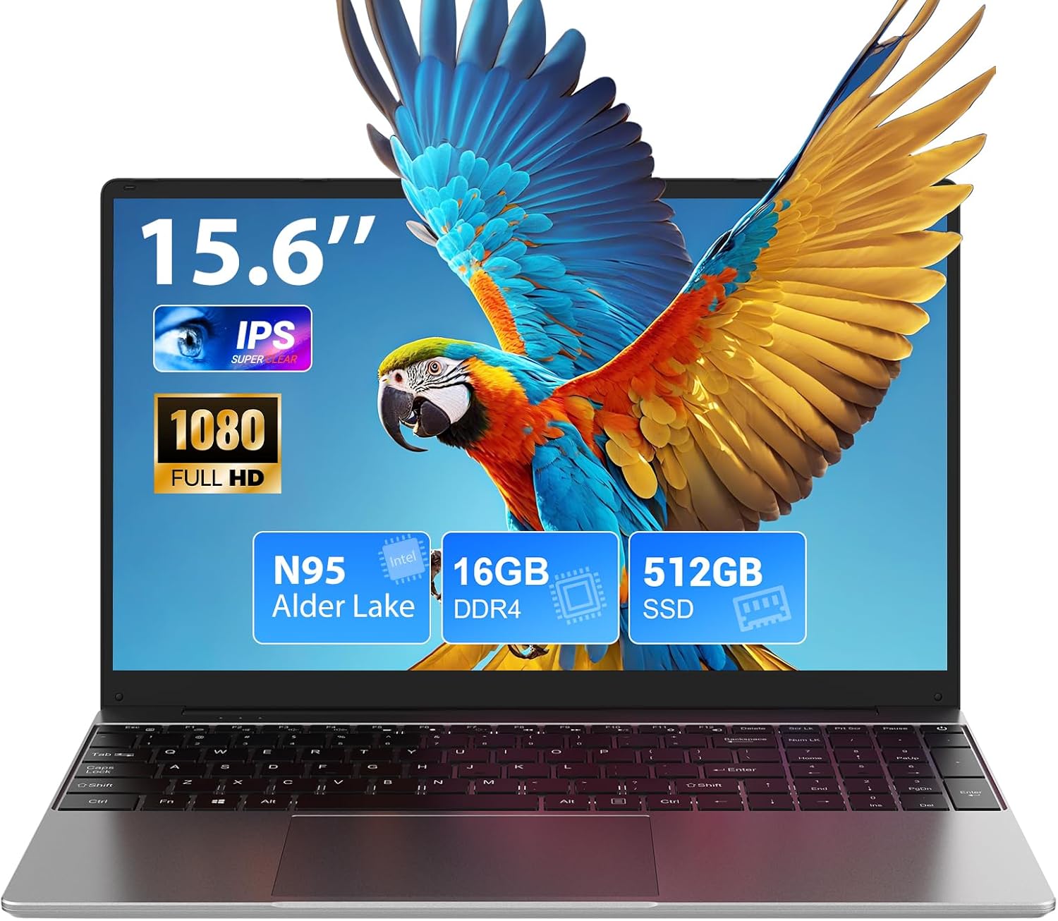 Notebook SADSYMB ‎XU-133E, 16GB, 512GB, 15.6 Inch display, N95 CPU