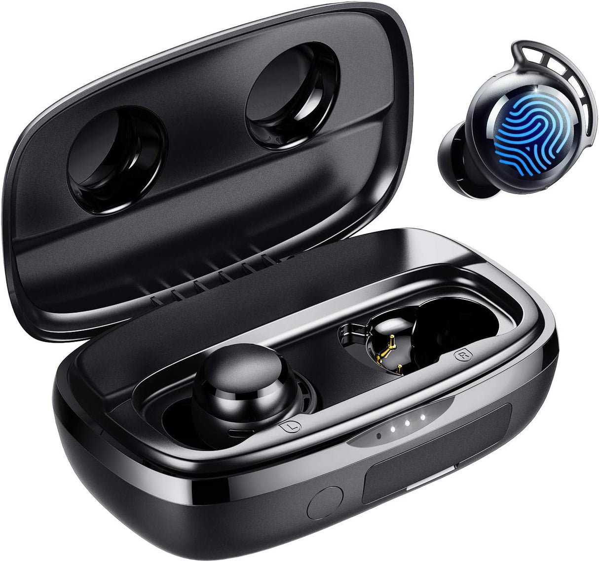 Casti wireless In-Ear Tribit Earbuds, Bluetooth 5.3, 110H, IPX8 Black