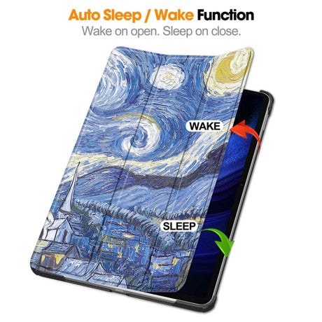 Husa de protectie tableta Techsuit FoldPro compatibil cu Xiaomi Pad 6 / Pad 6 Pro, Starry Night