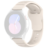 Curea smartwatch Techsuit Watchband 20mm (W050) compatibil cu Samsung Galaxy Watch 4/5/Active 2, Huawei Watch GT 3 (42mm)/GT 3 Pro (43mm), Bej