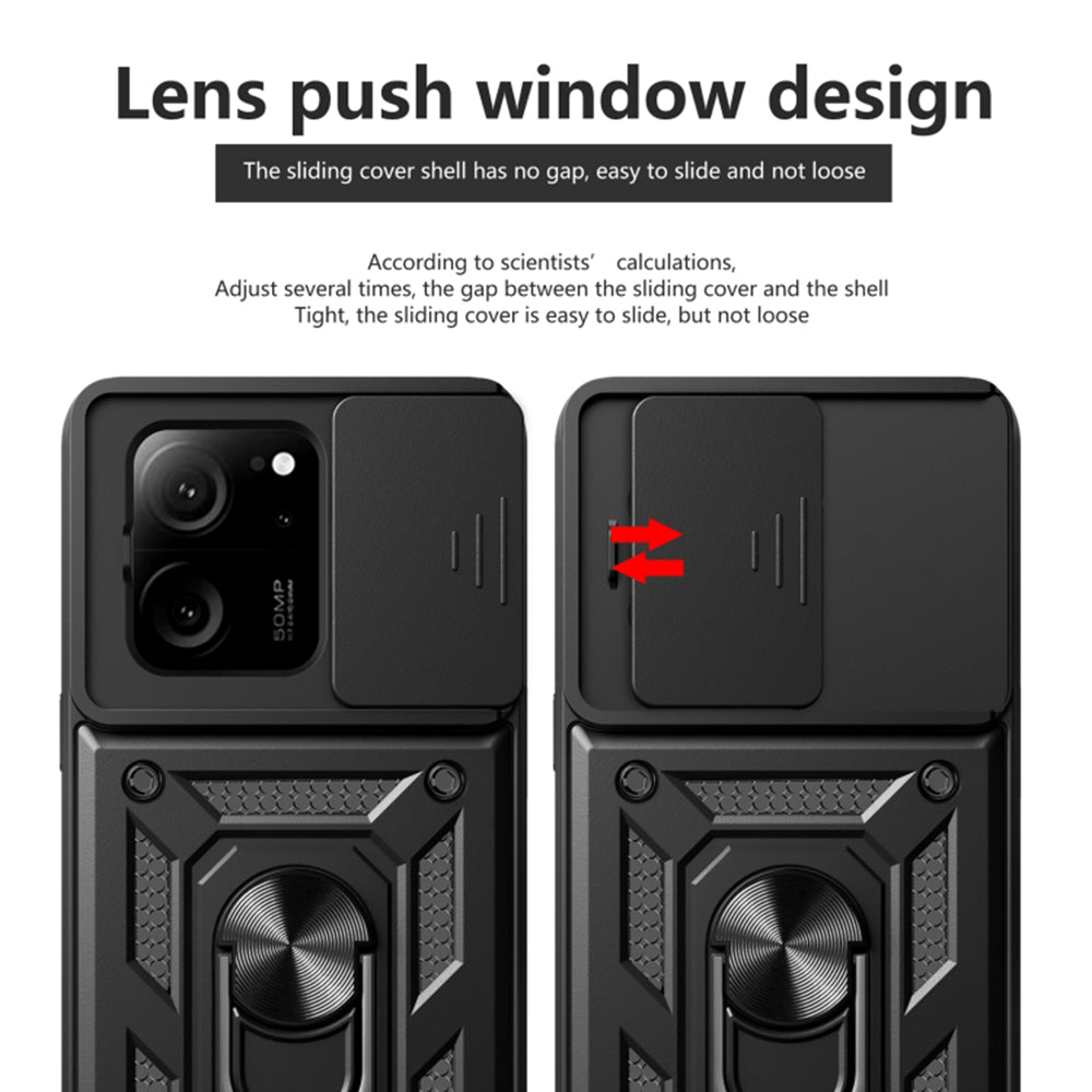 Husa de protectie Techsuit CamShield Series compatibil cu Xiaomi 13T / 13T Pro, Negru