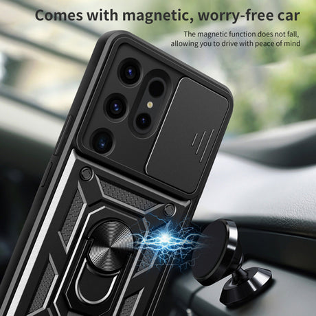 Husa de protectie Techsuit CamShield Series compatibil cu Samsung Galaxy S24 Ultra, Negru