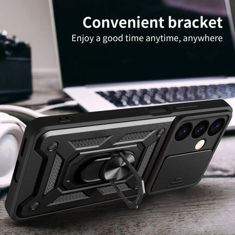 Husa de protectie Techsuit CamShield Series compatibil cu Samsung Galaxy S24, Negru