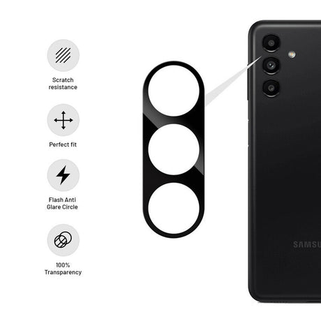 Folie de protectie Techsuit Full Camera Glass compatibil cu Samsung Galaxy S24, Negru