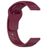 Curea smartwatch Techsuit Watchband 20mm (W050) compatibil cu Samsung Galaxy Watch 4/5/Active 2, Huawei Watch GT 3 (42mm)/GT 3 Pro (43mm), Bordo