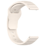 Curea smartwatch Techsuit Watchband 20mm (W050) compatibil cu Samsung Galaxy Watch 4/5/Active 2, Huawei Watch GT 3 (42mm)/GT 3 Pro (43mm), Bej