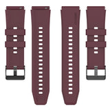 Curea smartwatch Techsuit Watchband 22mm (W026) compatibil cu Huawei Watch GT 2 (46mm)/GT 2 Pro/GT 3 Pro (46mm)/Ultimate, Xiaomi Watch S1, Burgundy