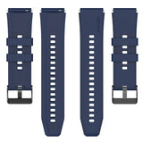 Curea smartwatch Techsuit Watchband 22mm (W026) compatibil cu Huawei Watch GT 2 (46mm)/GT 2 Pro/GT 3 Pro (46mm)/Ultimate, Xiaomi Watch S1, Albastru Inchis