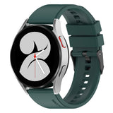 Curea smartwatch Techsuit Watchband 20mm (W026) compatibil cu Samsung Galaxy Watch 4/5/Active 2, Huawei Watch GT 3 (42mm)/GT 3 Pro (43mm), Verde Inchis