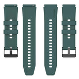 Curea smartwatch Techsuit Watchband 20mm (W026) compatibil cu Samsung Galaxy Watch 4/5/Active 2, Huawei Watch GT 3 (42mm)/GT 3 Pro (43mm), Verde Inchis