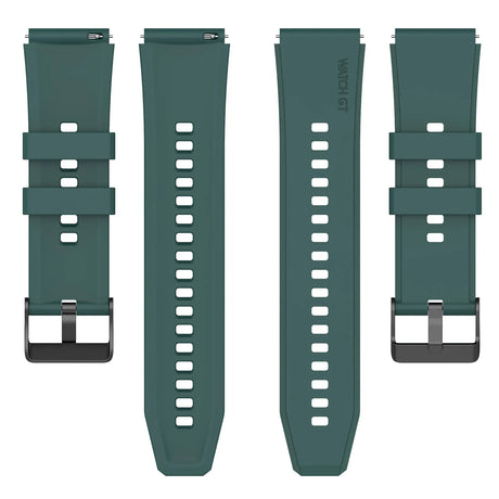 Curea smartwatch Techsuit Watchband 20mm (W026) compatibil cu Samsung Galaxy Watch 4/5/Active 2, Huawei Watch GT 3 (42mm)/GT 3 Pro (43mm), Verde Inchis