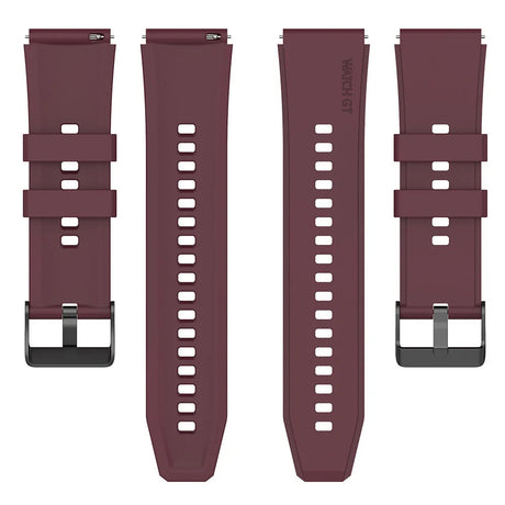 Curea smartwatch Techsuit Watchband 20mm (W026) compatibil cu Samsung Galaxy Watch 4/5/Active 2, Huawei Watch GT 3 (42mm)/GT 3 Pro (43mm), Burgundy