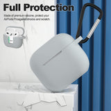 Casti Techsuit Silicone Case, for Apple AirPods 3, Smooth Ultrathin Material, Gri