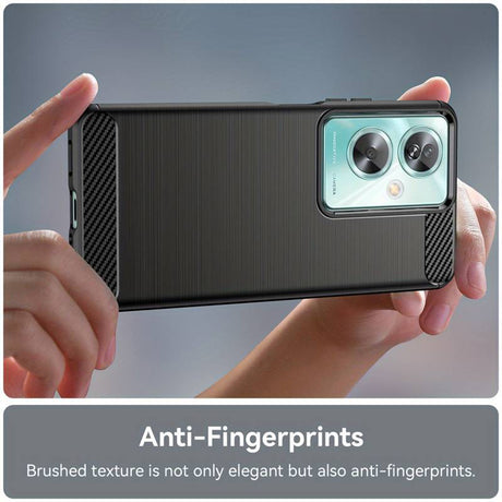 Husa de protectie Techsuit Carbon Silicone compatibil cu Oppo A79 5G / OnePlus Nord N30 SE, Negru