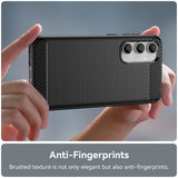 Husa de protectie Techsuit Carbon Silicone compatibil cu Samsung Galaxy A55 5G, Negru