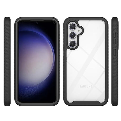 Folie de protectie Techsuit Defense360 Pro + compatibil cu Samsung Galaxy S24 Plus, Negru