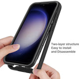 Folie de protectie Techsuit Defense360 Pro + compatibil cu Samsung Galaxy S24 Plus, Negru