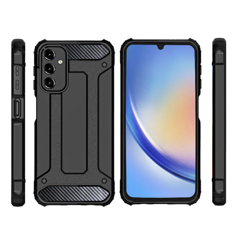 Husa de protectie Techsuit Hybrid Armor compatibil cu Samsung Galaxy A15 4G / A15 5G, Negru