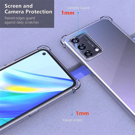 Husa de protectie Techsuit Shockproof Clear Silicone compatibil cu Oppo Reno10 / Reno10 Pro, Transparent
