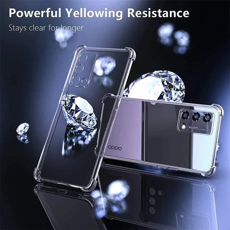 Husa de protectie Techsuit Shockproof Clear Silicone compatibil cu Oppo Reno10 / Reno10 Pro, Transparent