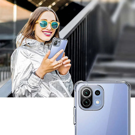 Husa de protectie Techsuit Shockproof Clear Silicone compatibil cu Xiaomi Mi 11 Lite 4G / Mi 11 Lite 5G / 11 Lite 5G NE, Transparent