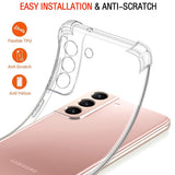 Husa de protectie Techsuit Shockproof Clear Silicone compatibil cu Samsung Galaxy S22 5G, Transparent