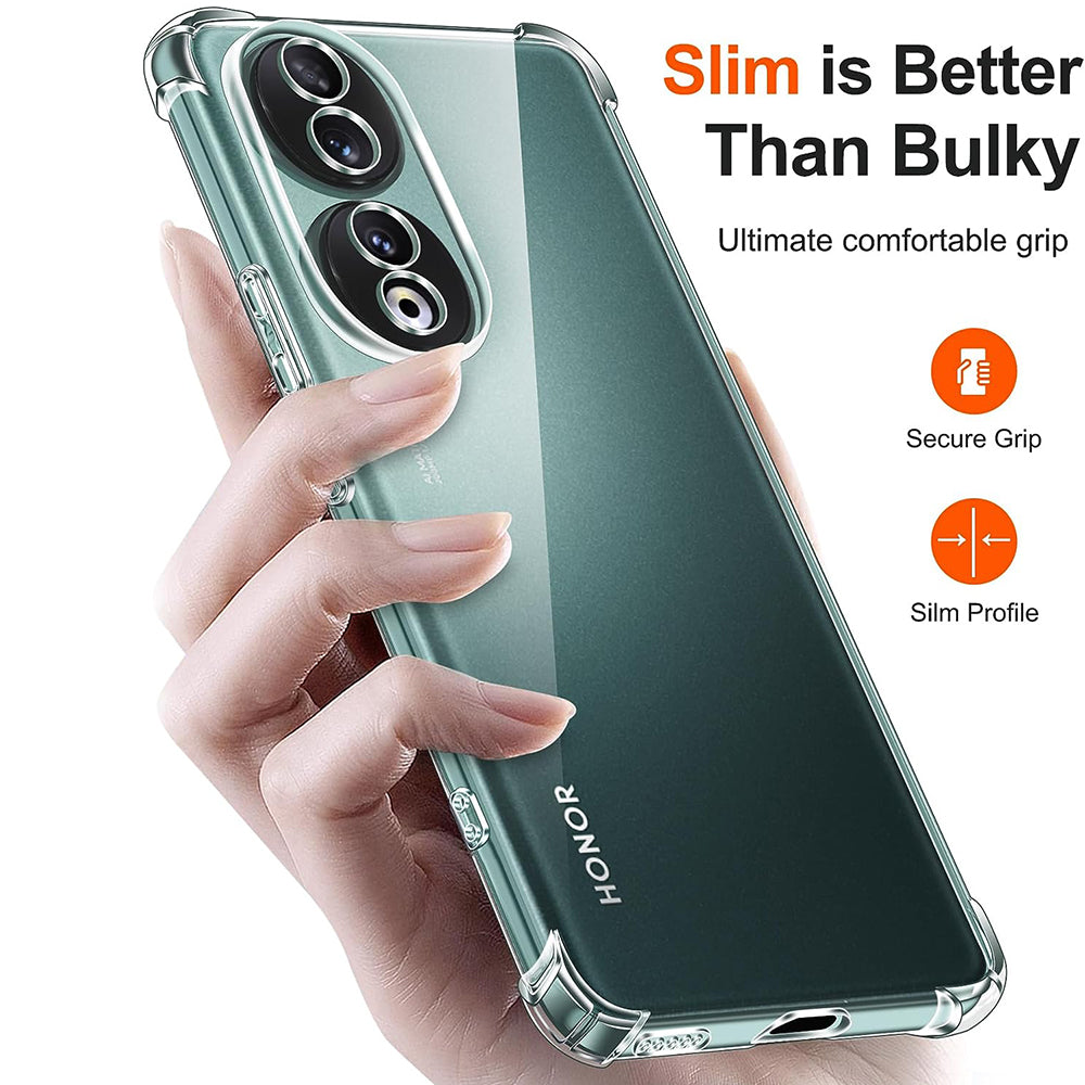 Husă Techsuit Shockproof Clear Silicone transparentă pentru Honor 90
