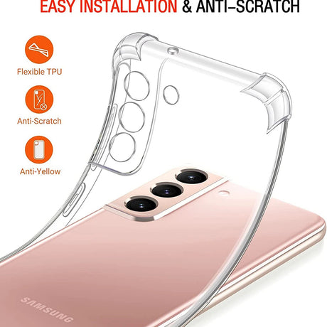 Husa de protectie Techsuit Shockproof Clear Silicone compatibil cu Samsung Galaxy S20 Plus 4G / S20 Plus 5G, Transparent