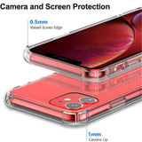 Husa de protectie Techsuit Shockproof Clear Silicone compatibil cu iPhone 12, Transparent
