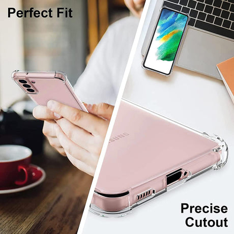 Husa de protectie Techsuit Shockproof Clear Silicone compatibil cu Samsung Galaxy S21 5G, Transparent